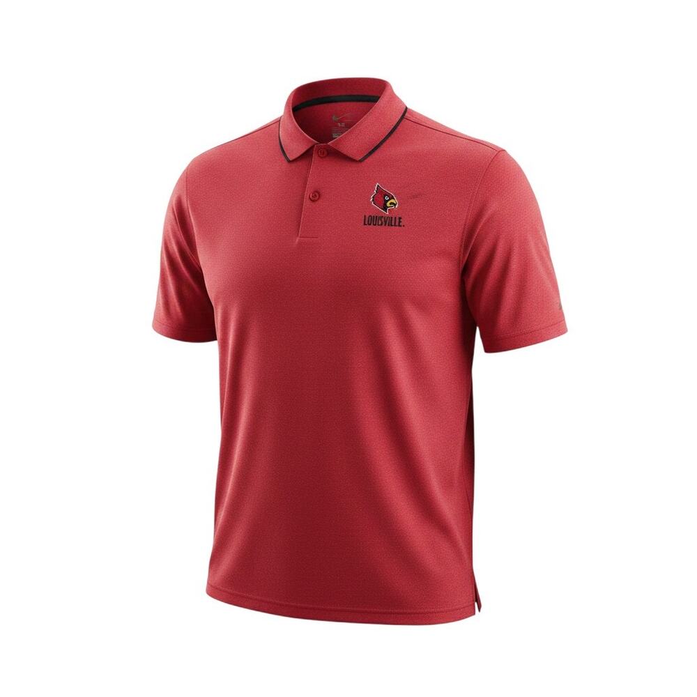 Colosseum Louisville Cardinals Polo Shirt Mens 3X Red Short Sleeve
